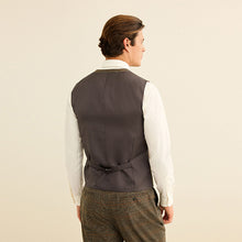 Load image into Gallery viewer, Brown Check Suit Waistcoat

