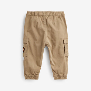 Tan Brown Bear Cargo Trousers (3mths-6yrs)