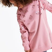 Load image into Gallery viewer, Pink Animal Sequin Soft Jumper Dress (3-12yrs)
