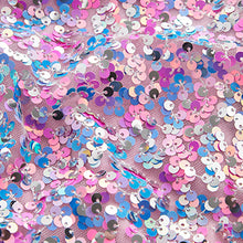 Load image into Gallery viewer, Pink/Blue/Silver Sequin Dress (3-12yrs)
