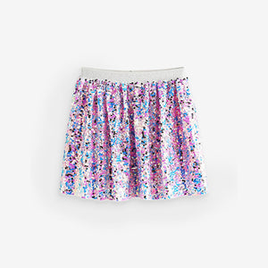 Pink/Blue/Silver Sequin Skirt (3-12yrs)