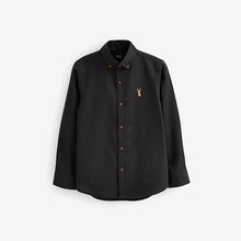 Load image into Gallery viewer, Black Long Sleeve Oxford Shirt (3-12yrs)
