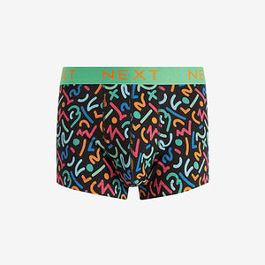 Bright Dot Dash Pattern Hipsters 4 Packs