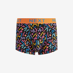 Bright Dot Dash Pattern Hipsters 4 Packs