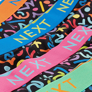 Bright Dot Dash Pattern Hipsters 4 Packs