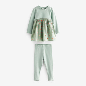 Mint Green Dress & Legging Set (3mths-6yrs)