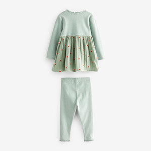 Mint Green Dress & Legging Set (3mths-6yrs)