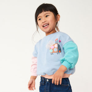 Blue Ladybird Sweatshirt (3mths-6yrs)