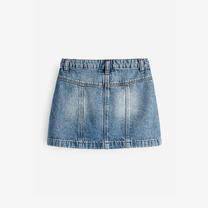 Denim Blue Cargo Skirt (3-12yrs)