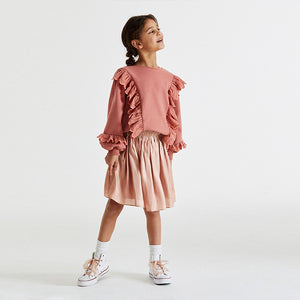 Pink Metallic Skirt (3-12yrs)