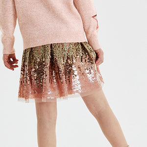 Gold Ombre Sequin Skirt (3-12yrs)