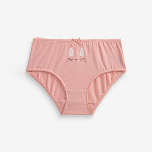 Pink Bunny Briefs 7 Pack (2-10yrs)