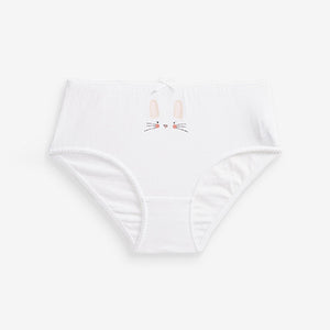 Pink Bunny Briefs 7 Pack (2-10yrs)