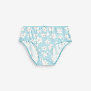 Pink/Green Heart Floral 10 Pack Briefs (1.5-12yrs)