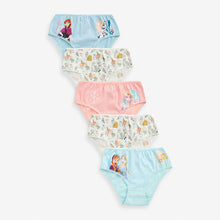 Load image into Gallery viewer, Pink/Blue Disney Frozen 100% Cotton Briefs 5 Pack (1.5-8yrs)
