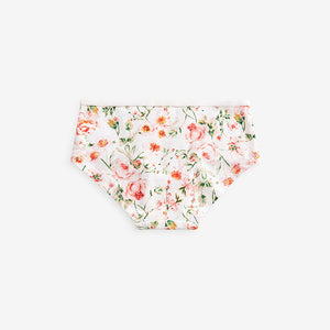 Pink/Cream Floral 7 Pack Hipster Briefs (3-12yrs)