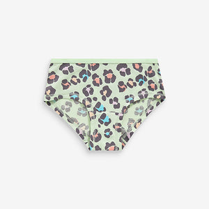 Bright Animal Print Hipster Briefs 5 Pack (2-12yrs)