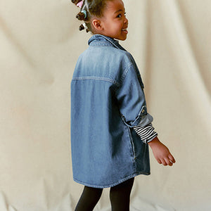 Blue Denim Oversized Shacket (3-12yrs)