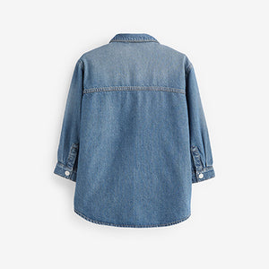 Blue Denim Oversized Shacket (3-12yrs)