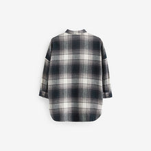 Load image into Gallery viewer, Black/White Check Oversized Shirt (3-12yrs)
