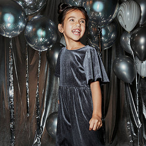 Blue Velvet Jumpsuit (3-12yrs)