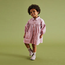 Load image into Gallery viewer, Lilac Purple Cotton Shirt Dress (3mths-6yrs)
