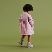 Load image into Gallery viewer, Lilac Purple Cotton Shirt Dress (3mths-6yrs)
