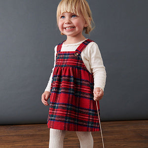 Red Check Pinafore Dress (3mths-6yrs)