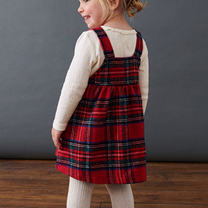 Red Check Pinafore Dress (3mths-6yrs)