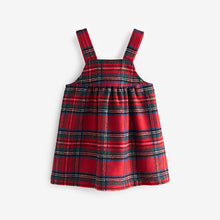 Load image into Gallery viewer, Red Check Pinafore Dress (3mths-6yrs)
