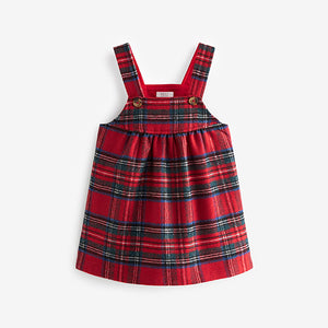 Red Check Pinafore Dress (3mths-6yrs)