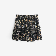 Load image into Gallery viewer, Black Floral Ditsy Wrap Skirt (3-12yrs)
