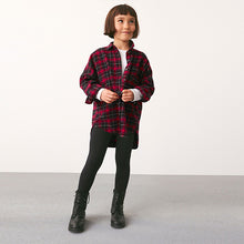 Load image into Gallery viewer, Red Check Shirt And Leggings Set (3-12yrs)
