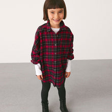 Load image into Gallery viewer, Red Check Shirt And Leggings Set (3-12yrs)
