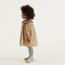 Load image into Gallery viewer, Pink/Green Floral Ruffle Collar Dress And Tights Set (3mths-6yrs)
