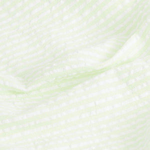 Lime Green / White Stripe Textured Cotton Beach Shirt