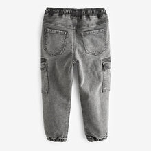 Load image into Gallery viewer, Grey Cargo Jeans With Elasticated Waist (3-12yrs)
