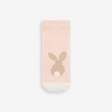 Load image into Gallery viewer, Pink Bunny Socks 5 Pack (0mths-2yrs)
