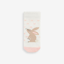 Load image into Gallery viewer, Pink Bunny Socks 5 Pack (0mths-2yrs)
