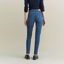 Load image into Gallery viewer, Dark Blue Mom Comfort Stretch Jeans
