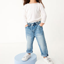 Load image into Gallery viewer, Denim Mid Wash Mom Jeans (3mths-6yrs)
