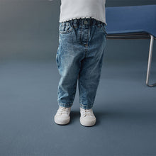 Load image into Gallery viewer, Denim Mid Wash Mom Jeans (3mths-6yrs)
