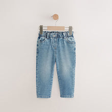 Load image into Gallery viewer, Denim Mid Wash Mom Jeans (3mths-6yrs)
