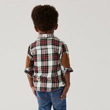 Load image into Gallery viewer, Cream/Red Long Sleeve Check Shirt (3mths-6yrs)
