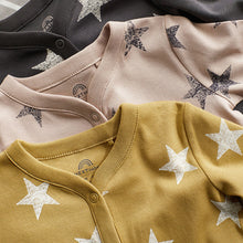 Load image into Gallery viewer, Olive Green Cotton Baby Sleepsuits 4 Pack (0mths-2yrs)
