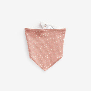 Peachy Pink 3 Pack Baby Bibs