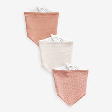 Load image into Gallery viewer, Peachy Pink 3 Pack Baby Bibs
