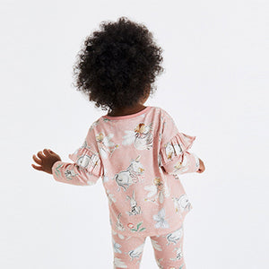 Pink Fairy Long Sleeve Frill Top (3mths-6yrs)