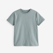 Load image into Gallery viewer, Mineral Green Cotton Short Sleeve T-Shirt (3-12yrs)
