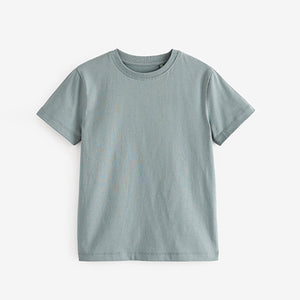 Mineral Green Cotton Short Sleeve T-Shirt (3-12yrs)